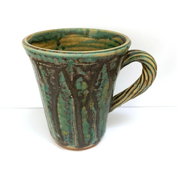 Unique Handmade Studio Pottery Mug Set: Cozy Woodland - Picture 6 of 7